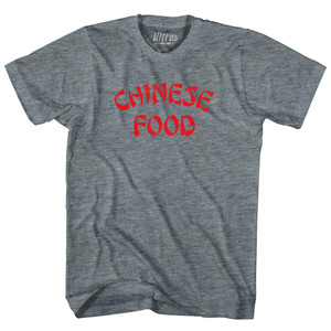 Chinese Food Womens Tri-Blend Junior Cut T-Shirt - Athletic Grey