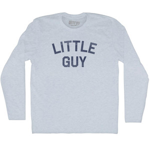 Little Guy Adult Tri-Blend Long Sleeve T-shirt - Athletic White