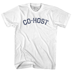 Co-Host Womens Cotton Junior Cut T-Shirt - White