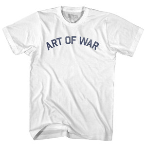 Art of War Womens Cotton Junior Cut T-Shirt - White