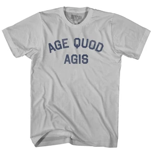 Age Quod Agis Adult Cotton T-shirt - Cool Grey