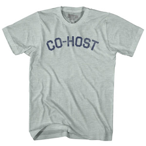 Co-Host Adult Tri-Blend T-shirt - Athletic Cool Grey