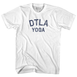 DTLA Yoga Adult Cotton T-shirt - White