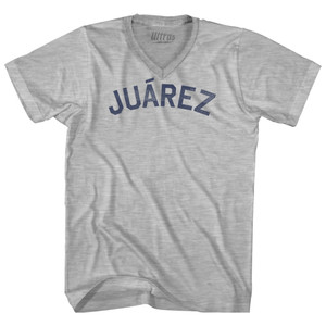 Juarez Adult Cotton V-neck T-shirt - Grey Heather