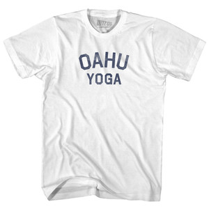 Oahu Yoga Adult Cotton T-shirt - White