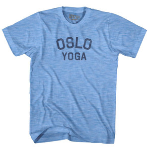 Oslo Yoga Adult Tri-Blend T-shirt - Athletic Blue
