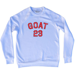 Goat 23 Adult Tri-Blend Sweatshirt - White