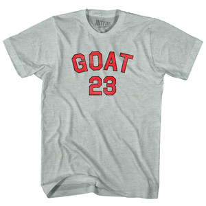 Goat 23 Adult Tri-Blend T-shirt - Athletic Cool Grey