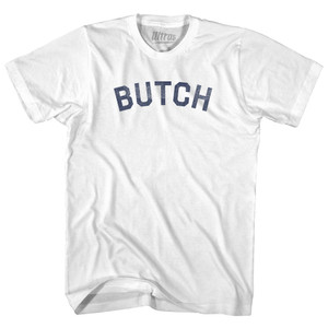 Butch Womens Cotton Junior Cut T-Shirt - White