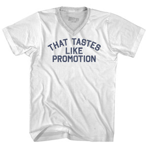 That Tastes Like Promotion Adult Tri-Blend V-neck T-shirt - White That Tastes Like Promotion Adult Tri-Blend V-neck T-shirt - White