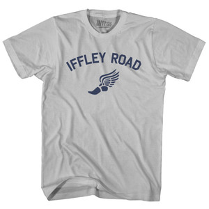 Iffley Road Track Running Winged Foot Adult Cotton T-shirt - Cool Grey