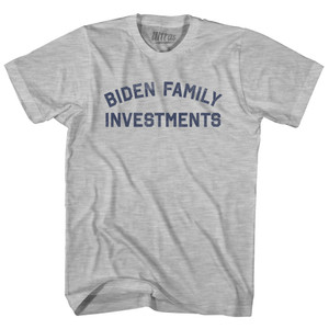 Biden Family Investments Adult Cotton T-shirt - Grey Heather