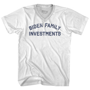 Biden Family Investments Adult Tri-Blend V-neck T-shirt - White