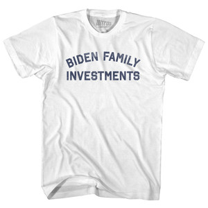 Biden Family Investments Womens Cotton Junior Cut T-Shirt - White Biden Family Investments Womens Cotton Junior Cut T-Shirt - White
