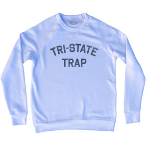 Tri-State Trap Adult Tri-Blend Sweatshirt - White