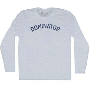 Dominator Adult Tri-Blend Long Sleeve T-shirt - Athletic White