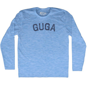 Guga Adult Tri-Blend Long Sleeve T-shirt - Athletic Blue