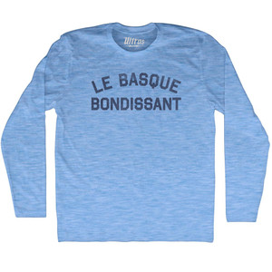 Le Basque Bondissant Adult Tri-Blend Long Sleeve T-shirt - Athletic Blue