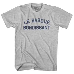 Le Basque Bondissant Womens Cotton Junior Cut T-Shirt - Grey Heather