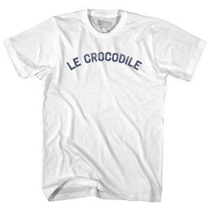 Le Crocodile Adult Cotton T-shirt - White
