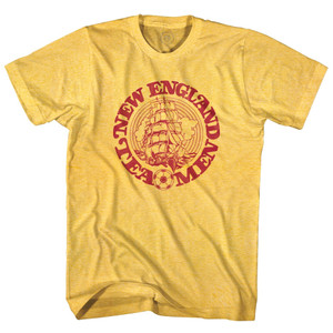 Tea Men New England Teamen Soccer Adult Tri-Blend T-shirt - Heather Gold Tea Men New England Teamen Soccer Adult Tri-Blend T-shirt - Heather Gold