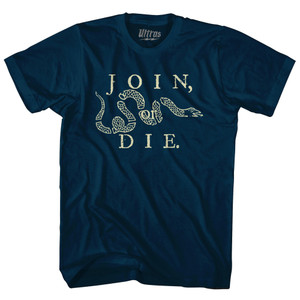 Join Or Die Philadelphia Soccer Adult Tri-Blend T-shirt - Navy