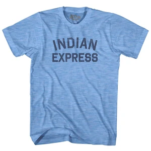 Indian Express Adult Tri-Blend T-shirt - Athletic Blue
