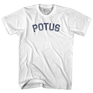 POTUS Adult Cotton T-shirt - White