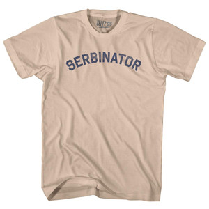 Serbinator Adult Cotton T-shirt - Creme
