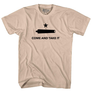Come And Take It Adult Cotton T-shirt - Creme