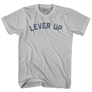 Lever Up Adult Cotton T-shirt - Cool Grey