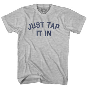 Just Tap It In Womens Cotton Junior Cut T-Shirt - Grey Heather