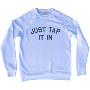Just Tap It In Adult Tri-Blend Sweatshirt - White