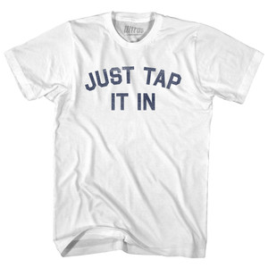 Just Tap It In Youth Cotton T-shirt - White