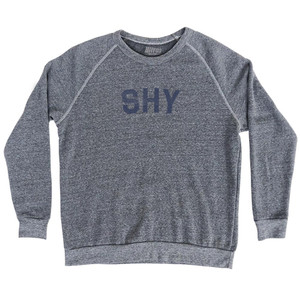 Shy Adult Tri-Blend Sweatshirt - Athletic Grey