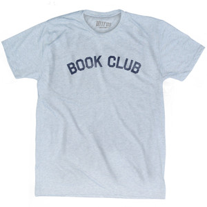 Book Club Adult Tri-Blend T-shirt - Athletic White