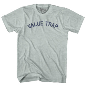 Value Trap Adult Tri-Blend T-shirt - Athletic Cool Grey