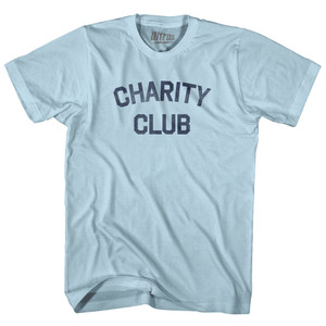 Charity Club Adult Cotton T-shirt - Light Blue