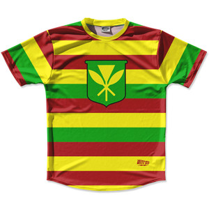 Hawaii Kanaka Maoli Flag Running Shirt Track Cross Made In USA - Yellow Red Green Hawaii Kanaka Maoli Flag Running Shirt Track Cross Made In USA - Yellow Red Green