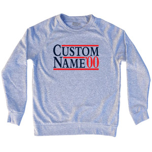 Election Custom Election Two Names And Year Adult Tri-Blend Sweatshirt - Grey Heather Election Custom Election Two Names And Year Adult Tri-Blend Sweatshirt - Grey Heather