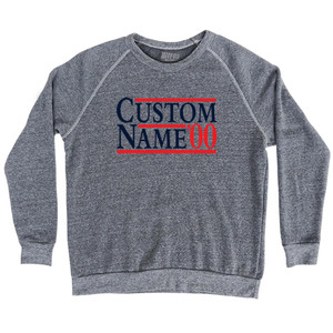 Election Custom Election Two Names And Year Adult Tri-Blend Sweatshirt - Athletic Grey Election Custom Election Two Names And Year Adult Tri-Blend Sweatshirt - Athletic Grey