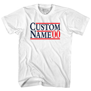 Election Custom Election Two Names And Year Womens Cotton Junior Cut T-Shirt - White