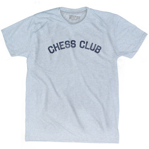 Chess Club Adult Tri-Blend T-shirt - Athletic White