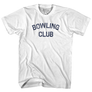 Bowling Club Adult Cotton T-shirt - White