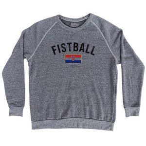 Croatia Fistball Country Flag Adult Tri-Blend Sweatshirt - Athletic Grey Croatia Fistball Country Flag Adult Tri-Blend Sweatshirt - Athletic Grey