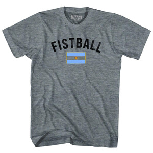 Argentina Fistball Country Flag Adult Tri-Blend T-shirt - Athletic Grey Argentina Fistball Country Flag Adult Tri-Blend T-shirt - Athletic Grey