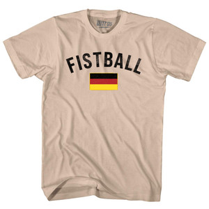 Germany Fistball Country Flag Adult Cotton T-shirt - Creme Germany Fistball Country Flag Adult Cotton T-shirt - Creme