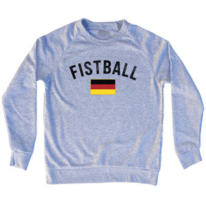 Germany Fistball Country Flag Adult Tri-Blend Sweatshirt - Grey Heather Germany Fistball Country Flag Adult Tri-Blend Sweatshirt - Grey Heather