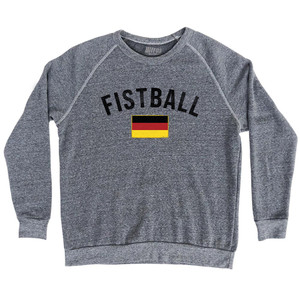 Germany Fistball Country Flag Adult Tri-Blend Sweatshirt - Athletic Grey Germany Fistball Country Flag Adult Tri-Blend Sweatshirt - Athletic Grey
