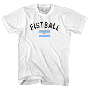 Argentina Fistball Country Flag Youth Cotton T-shirt - White Argentina Fistball Country Flag Youth Cotton T-shirt - White